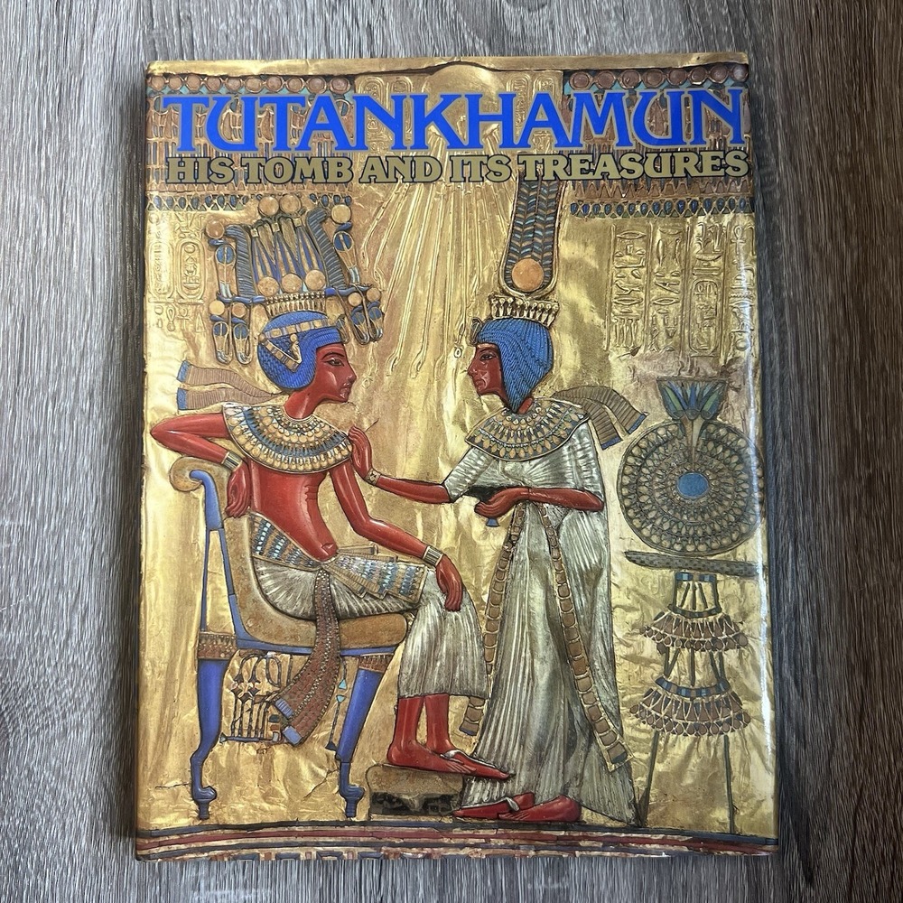 Tutankhamun His Tomb and Its Treasures I.E.S. Edwards 1977 VG Hardcover Book